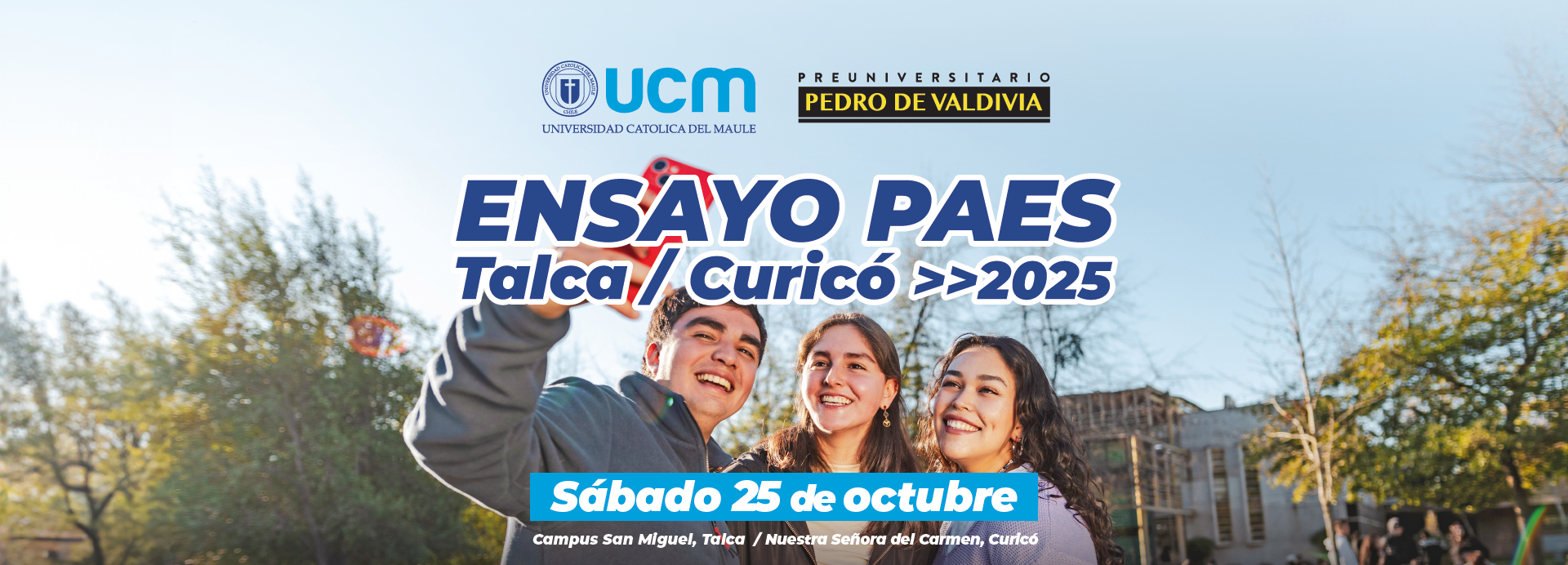 BANNER 1 Ensayo PAES Talca-Curicó UCM 2025-03